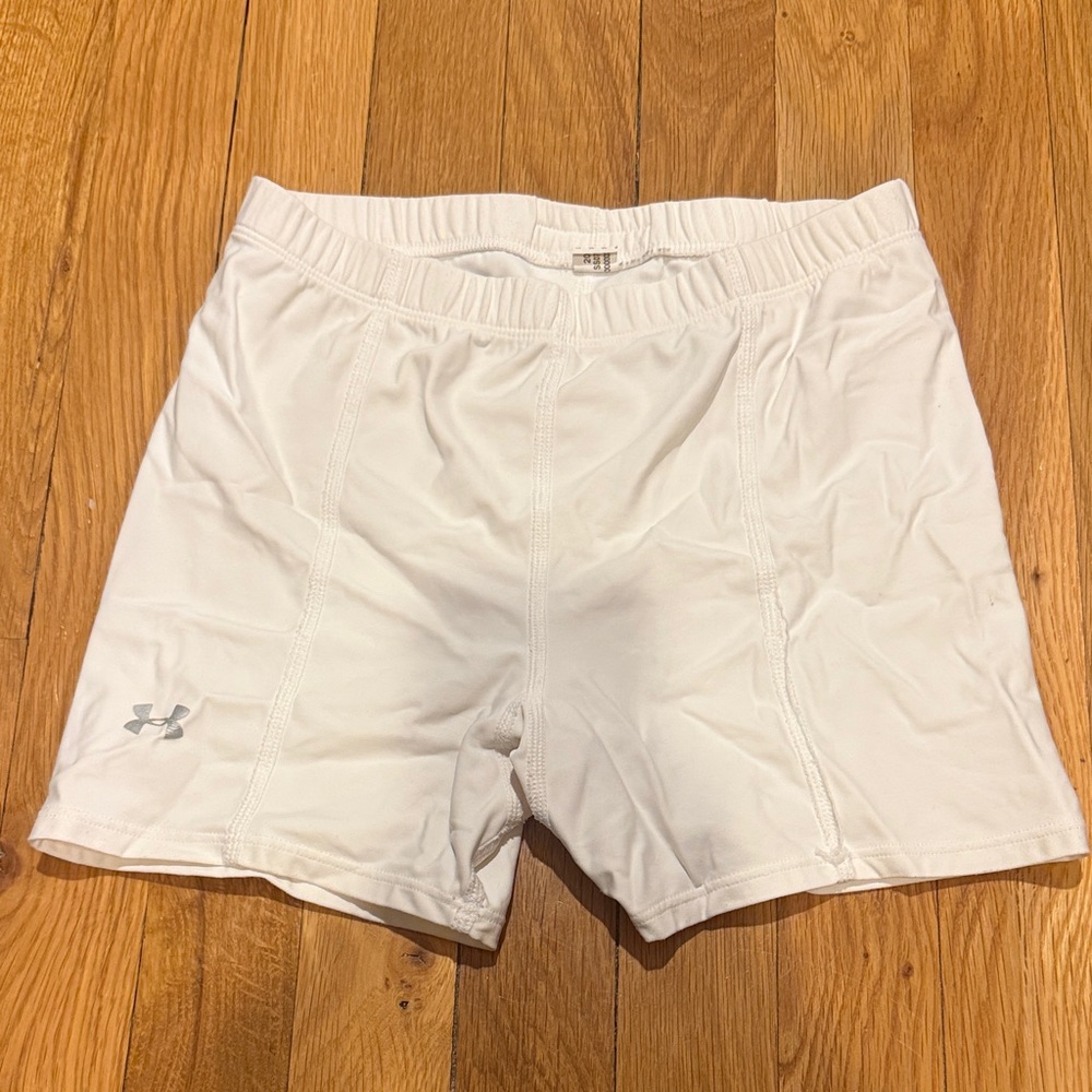 Under Armour Women’s White Compression Athletic Shorts